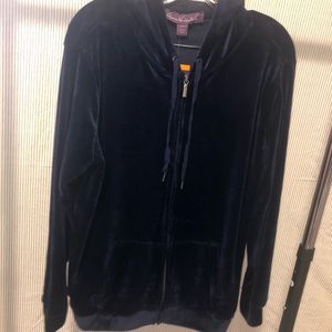 Velvet BLUE Zip down hoodie
